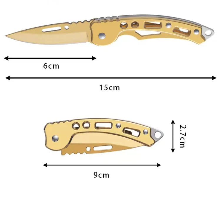 Compact Stainless Steel Folding Knife for Outdoor Adventures