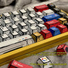 Comic Style Colorful Keycap Set – 136 Keys, Classic Minimalist Design