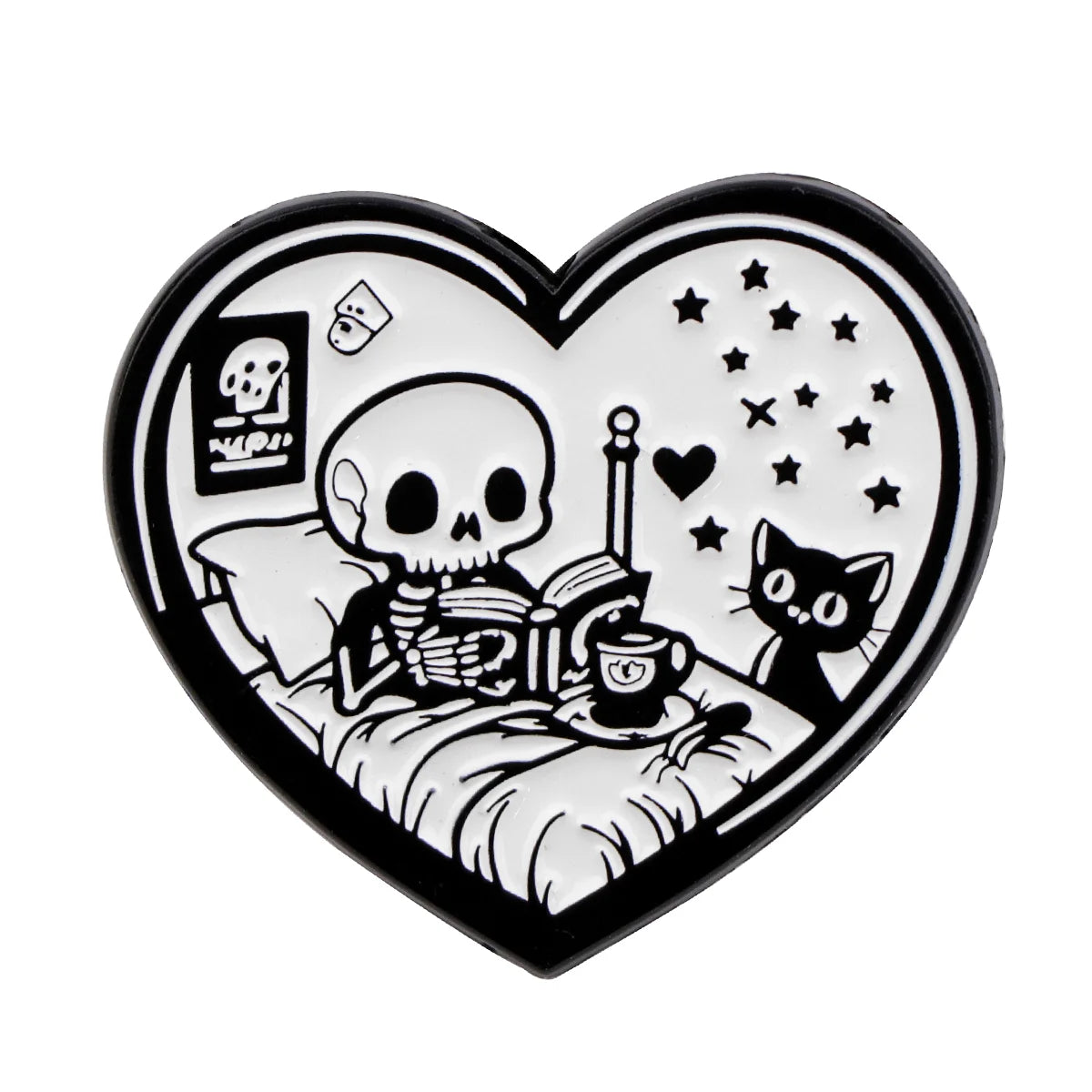 Just One More Chapter Enamel Pin for Book Lovers