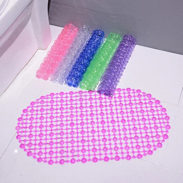 Rutschfeste PVC-Badematte mit Saugnäpfen
