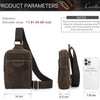 Genuine Leather Crossbody Sling Bag for Men
