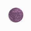 A circular set of two non-slip diamond car cup holder coasters with a purple glitter finish.