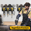 Heavy-Duty Wall-Mounted 3-Tier Tool Storage Rack