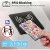 Elegant Floral Metal Card Holder with RFID Protection