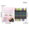 12-farbige Dual-Enden-Nagelkunst-Stifte