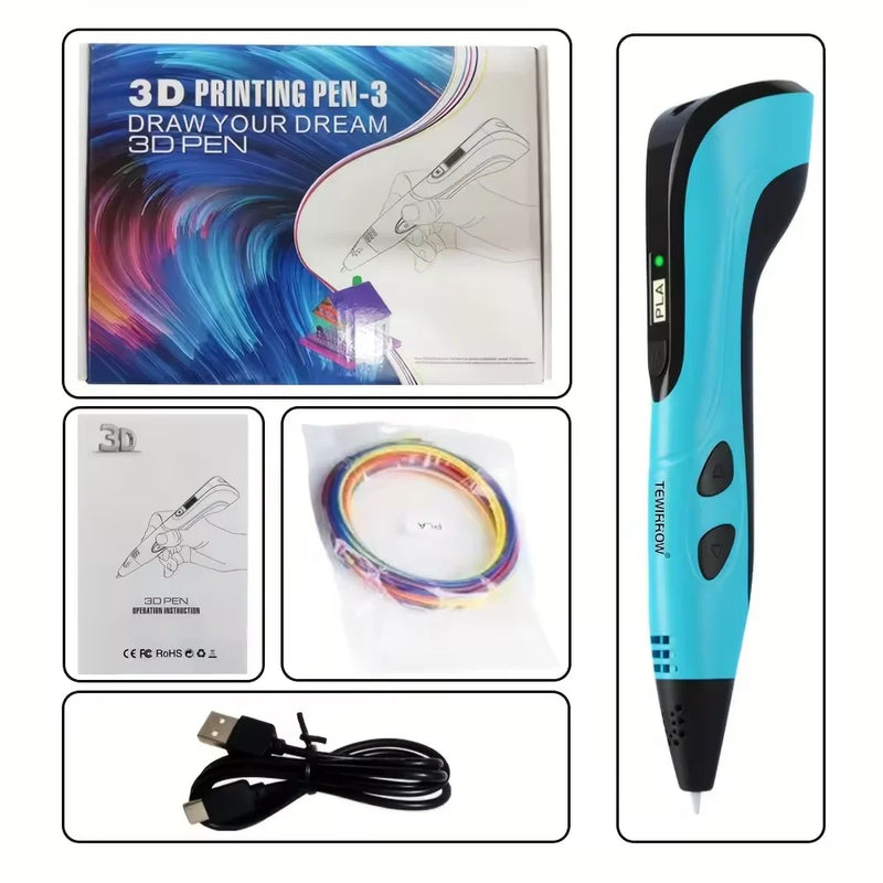 3D Printing Pen with LED Display