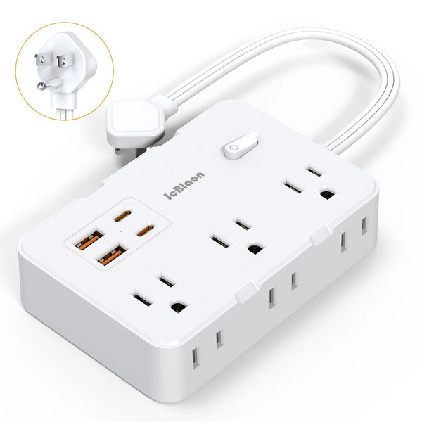 Compact USB-C Power Strip with Extension Cable
