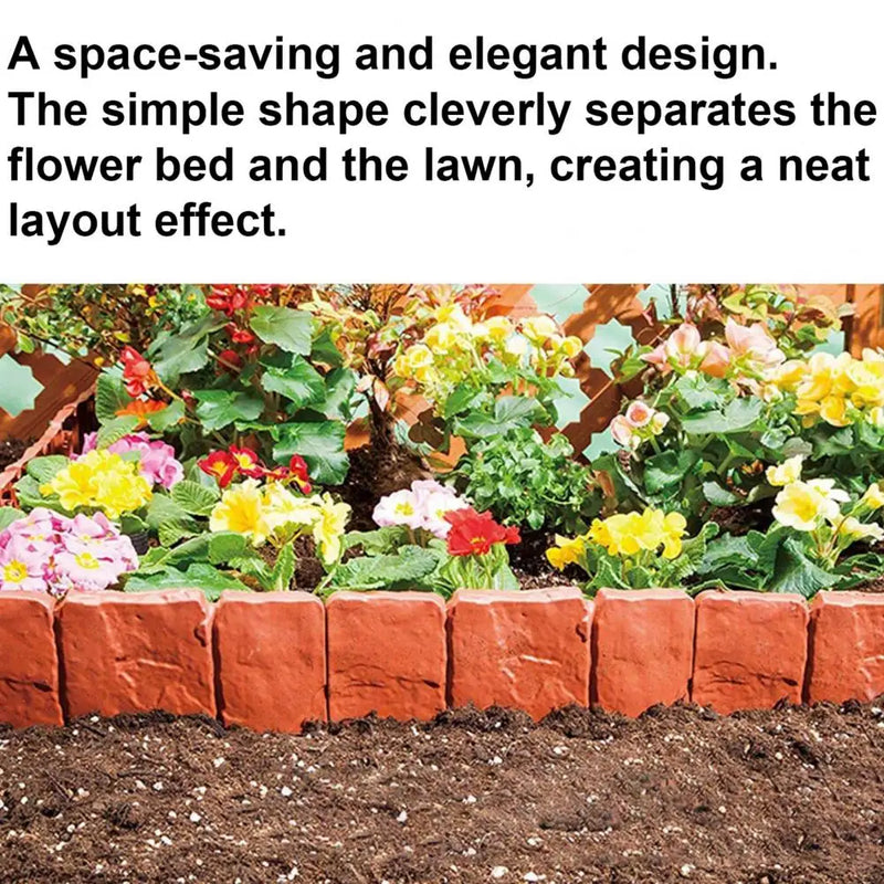 No-Dig Plastic Garden Edging Panels