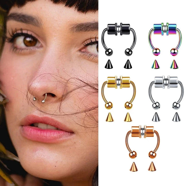Non-Piercing Magnetic Nose Ring Hoop