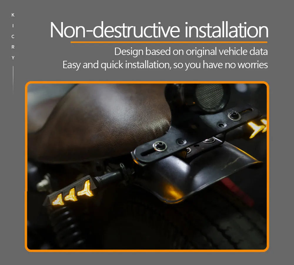 Sequential LED Motorcycle Turn Signal Lights