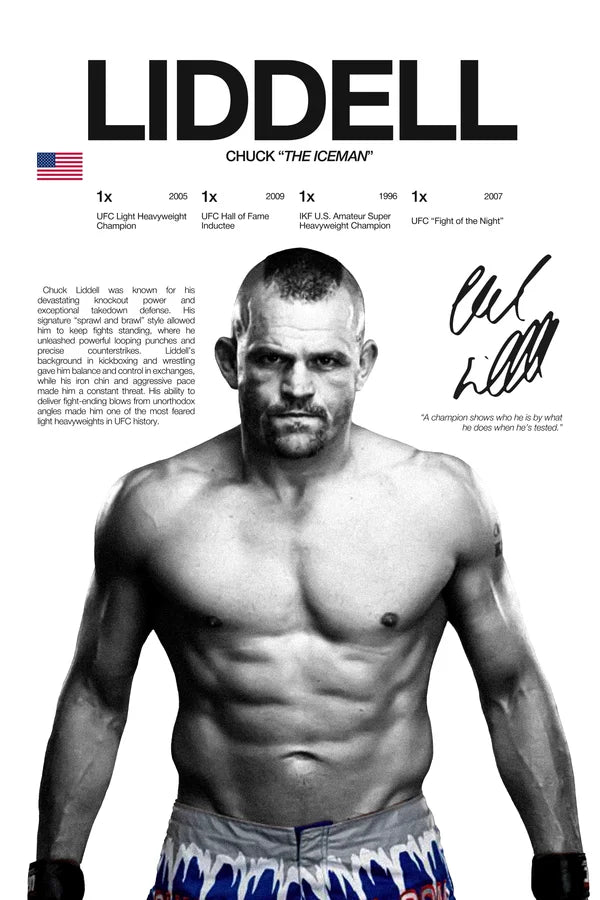 Martial Arts Legend Canvas Wall Art – Inspirational MMA Fighter Poster for Gym & Home