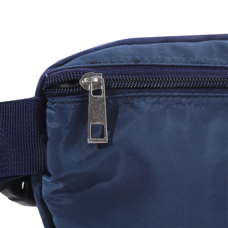 Versatile Nylon Waist Pack with Zippered Pockets