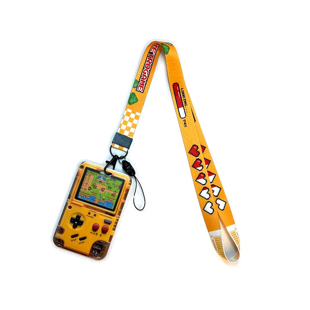 Retro Tape Design Lanyard with Card Holder