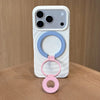 Double-Sided Magnetic Phone Ring Holder with Kickstand