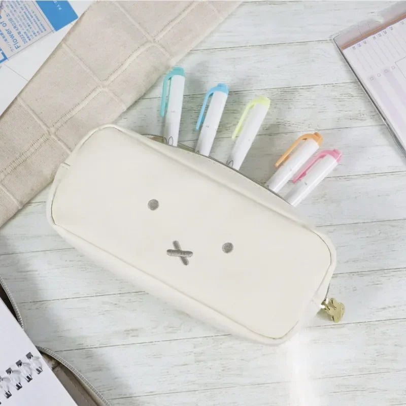 Kawaii Miffy PU Leather Pen & Makeup Pouch