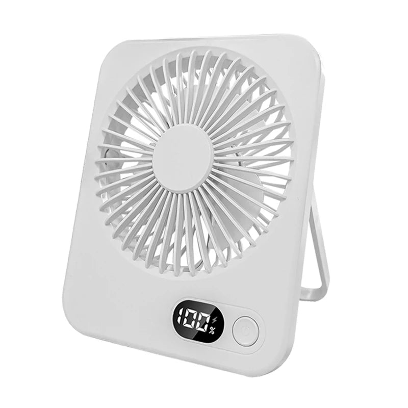 Portable Foldable Mini Fan with Digital Display