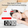 LED Mirror Digital Alarm Clock with Temperature Display