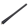 A black 7-inch metal car antenna for AM/FM radio reception.