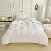 Beige Three-Dimensional Floral Duvet Cover Set