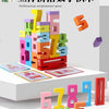 Montessori Wooden Number Puzzle - Counting & Stacking Toy for Kids