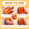 Step-by-step instructions showing how to use a heavy-duty suction cup dent puller for car body repair