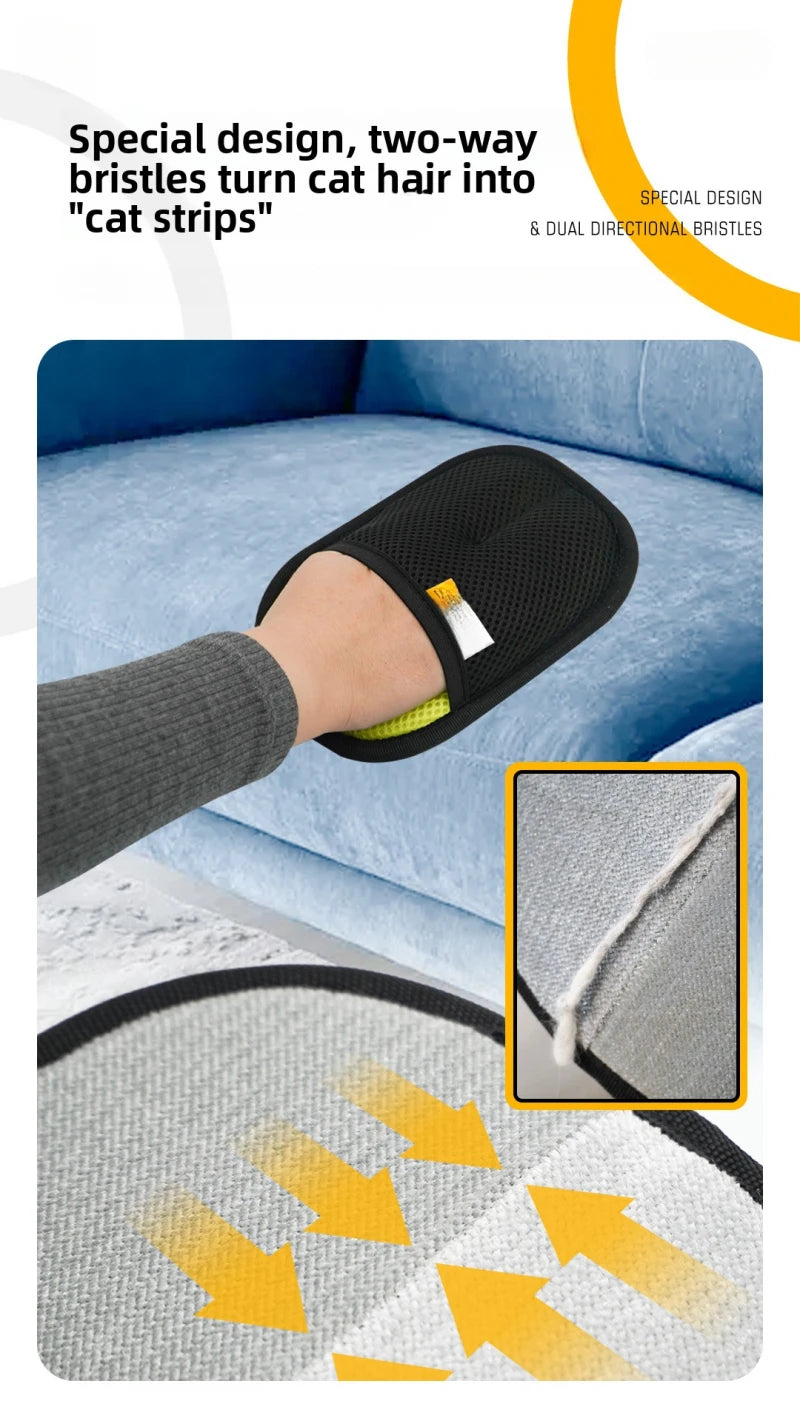 Pet Hair Removal Grooming Gloves
