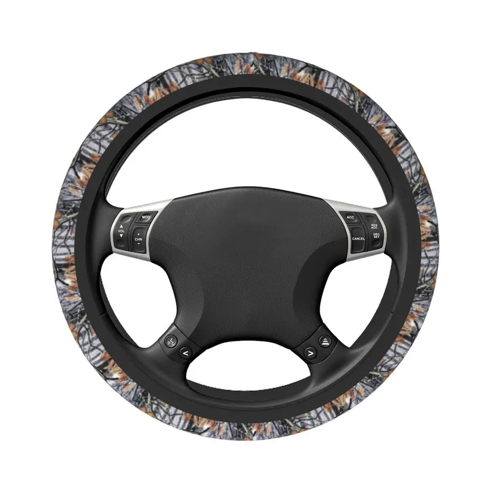 Tree Camouflage Elastic Steering Wheel Cover