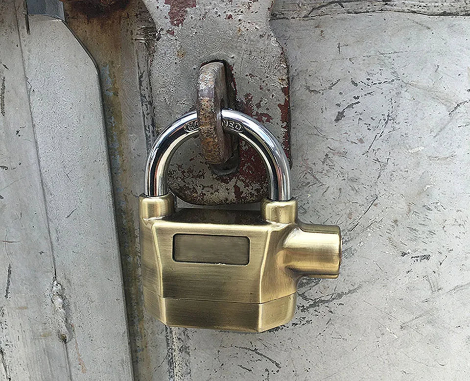 Motion-Activated Alarm Padlock with 110dB Siren