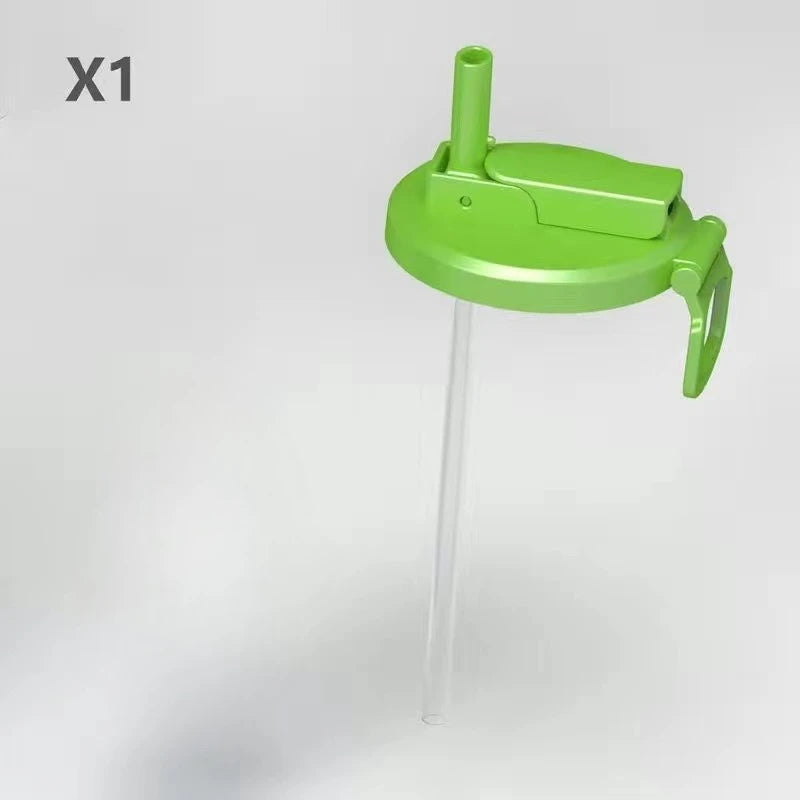 Reusable Silicone Soda Can Lid with Straw