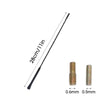 Compact Black Car Radio Antenna with Adapter Screws