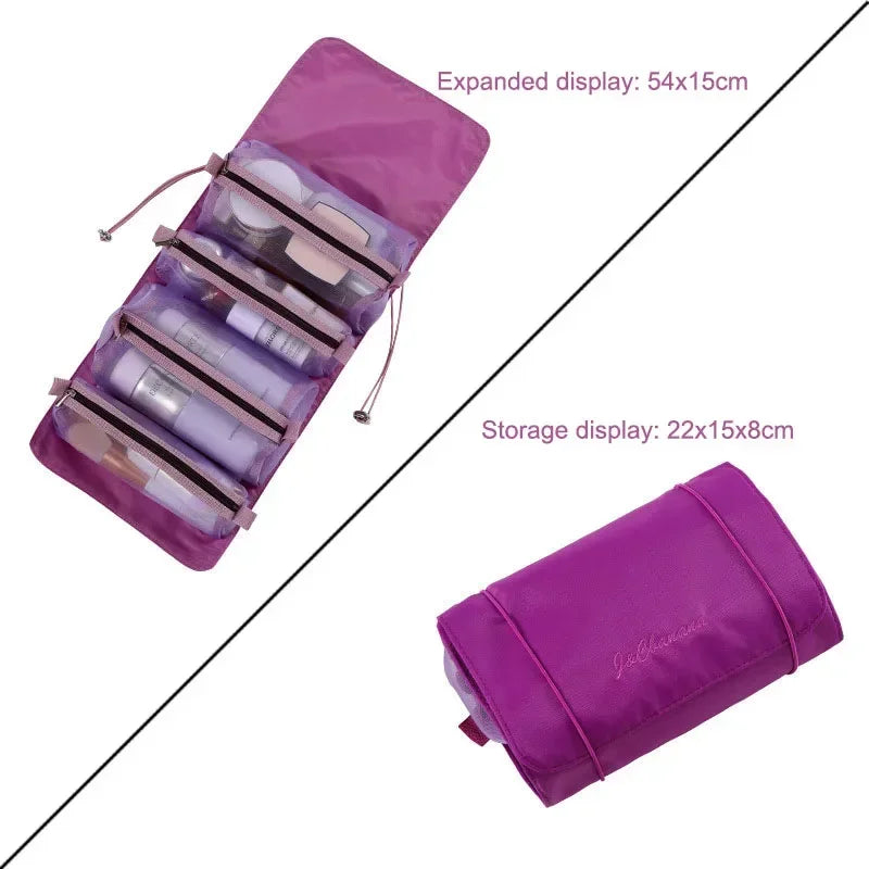 Large Capacity PU Leather Cosmetic Travel Bag