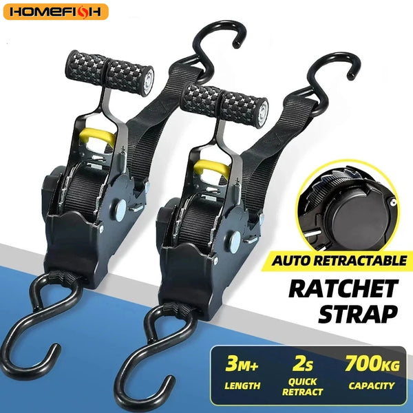 Heavy Duty Retractable Straps for Cargo