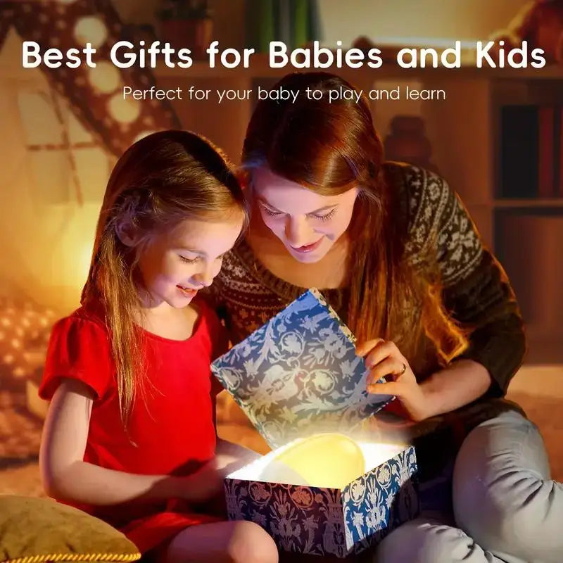 Rechargeable Egg Night Light with 7 Colors & Dimming