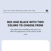 Red and black silicone door lock pads for shock-absorbing silent door locks