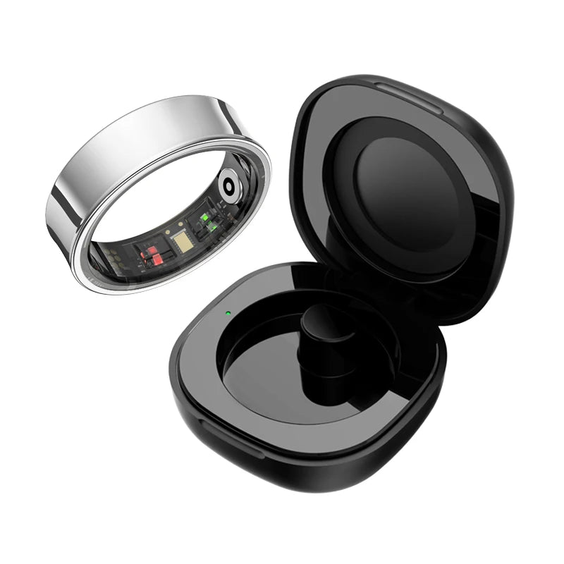 Anillo Inteligente de Salud con Estuche de Carga