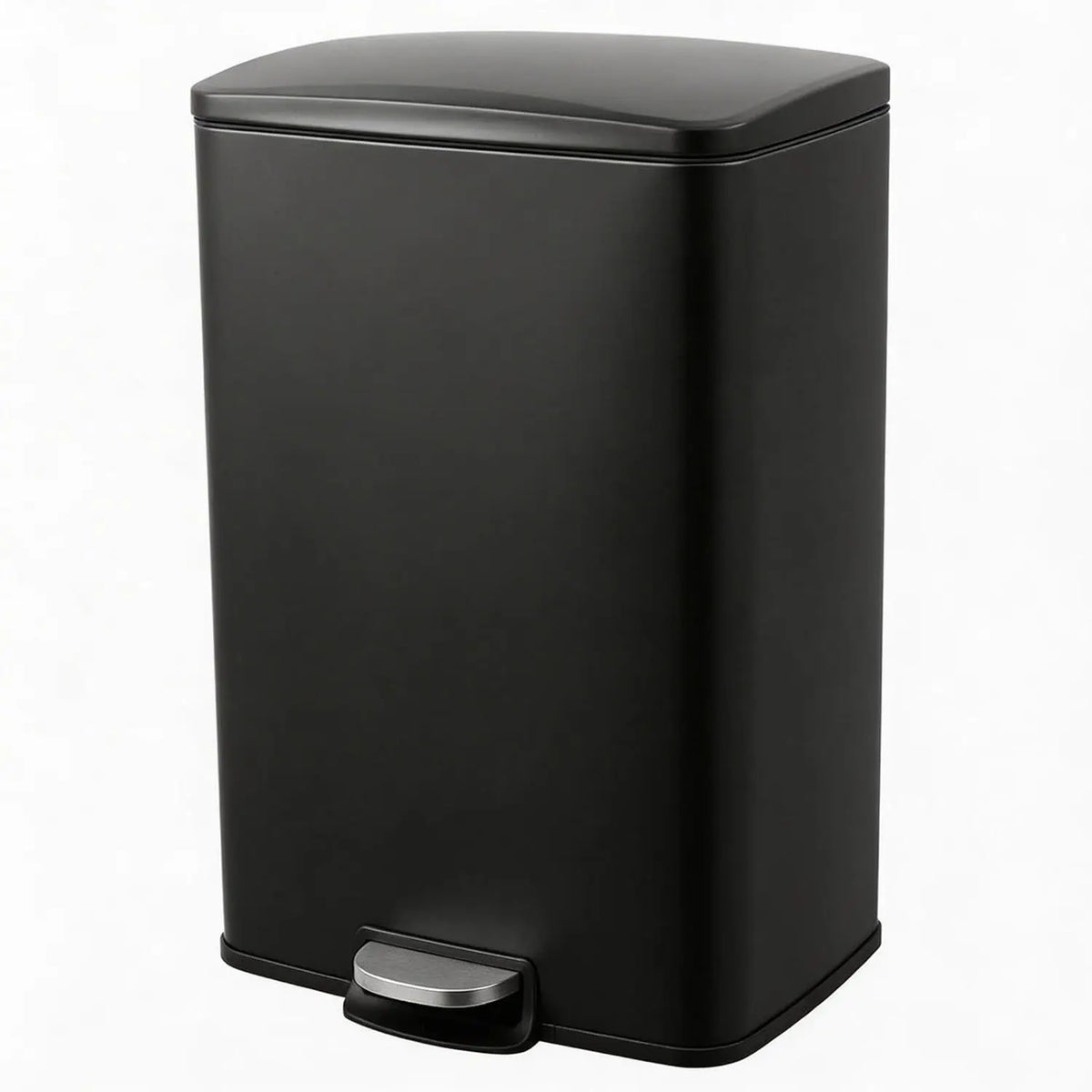 Stainless Steel 13-Gallon Pedal Trash Can with Removable Liner