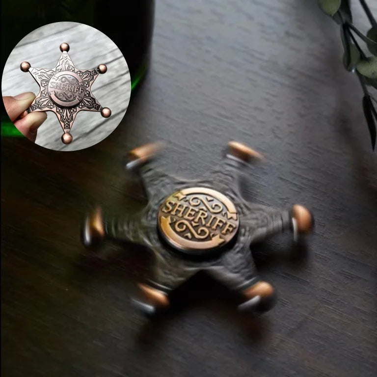 Hexagonal Metal Fidget Spinner for Stress Relief