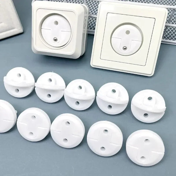 Childproof Outlet Covers for European Sockets (10-Pack)