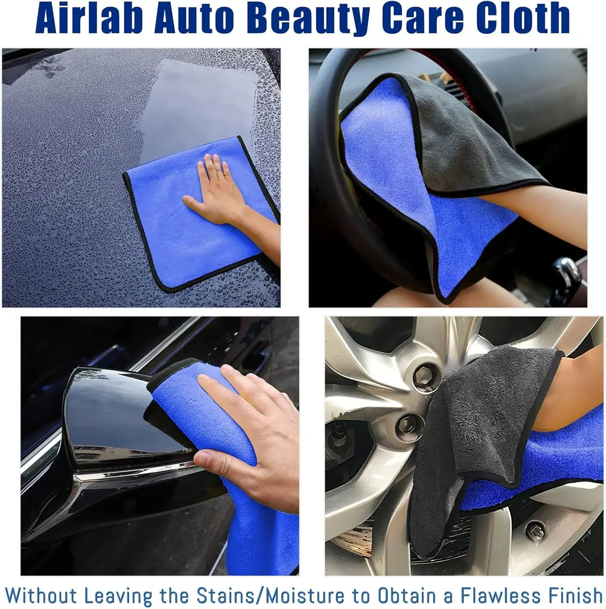 Microfiber Car Washing Towels – Quick-Drying, Lint-Free Cleaning Cloths