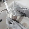 Double-Layer Steel Wire Cleaning Cloth with Microfiber Mesh