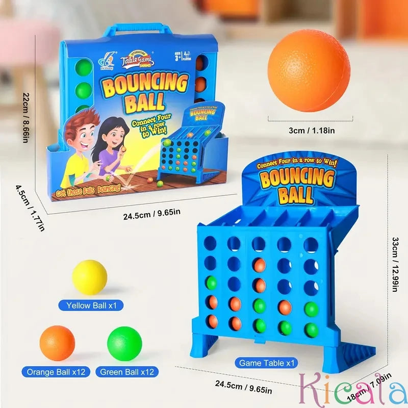 Desktop 4-in-a-Row Jumping Ball Game