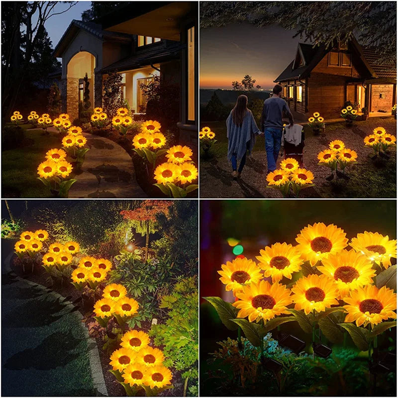 Lumière de Jardin en Soleil Levant LED à Énergie Solaire
