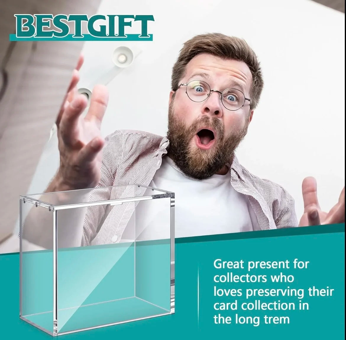 Clear Acrylic Display Case with Magnetic Lid