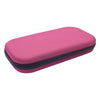 A pink shockproof EVA stethoscope storage case with a black trim and organizer pouch.