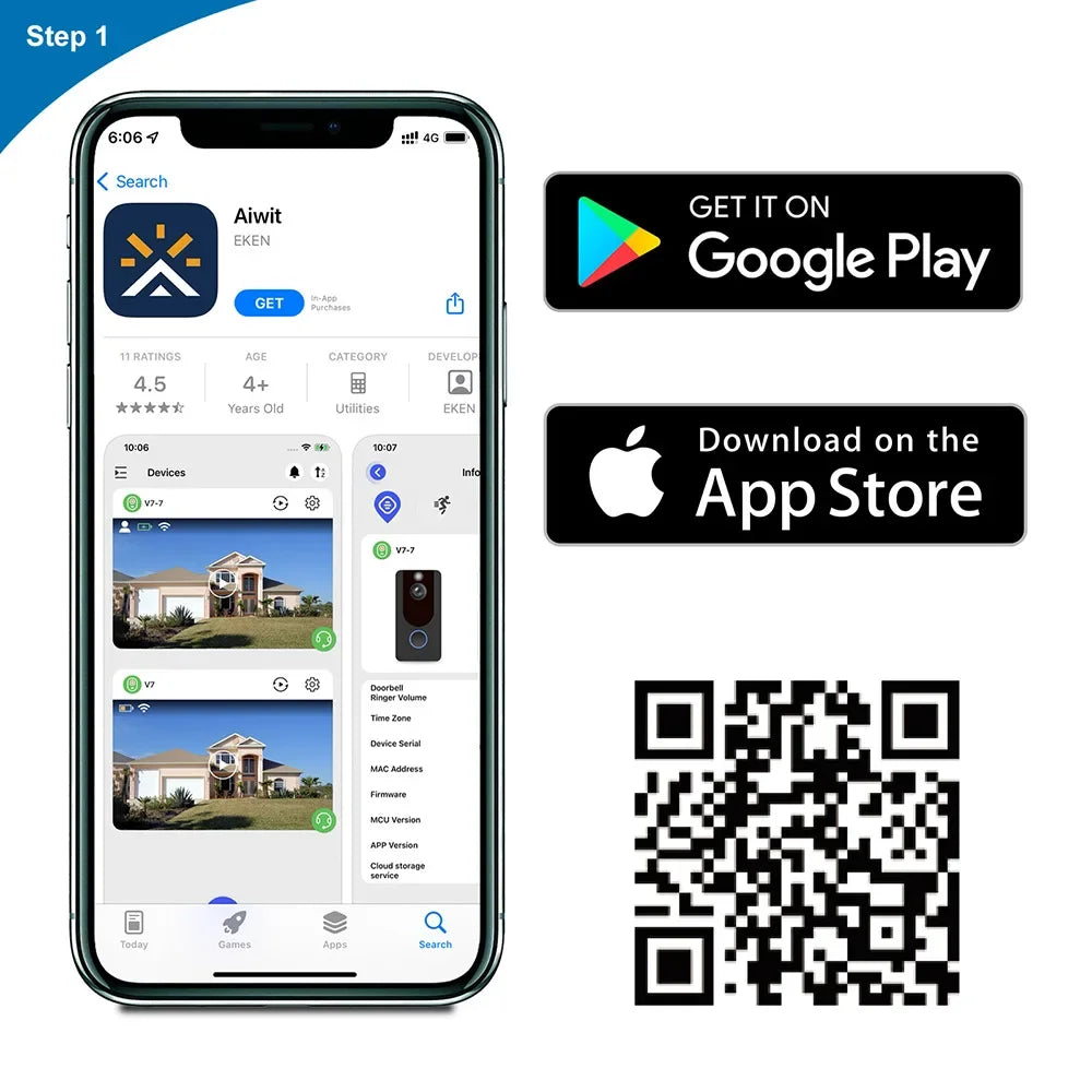 Wireless Video Doorbell with Human Detection