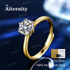 D-Color Moissanite Solitaire Ring in 925 Sterling Silver