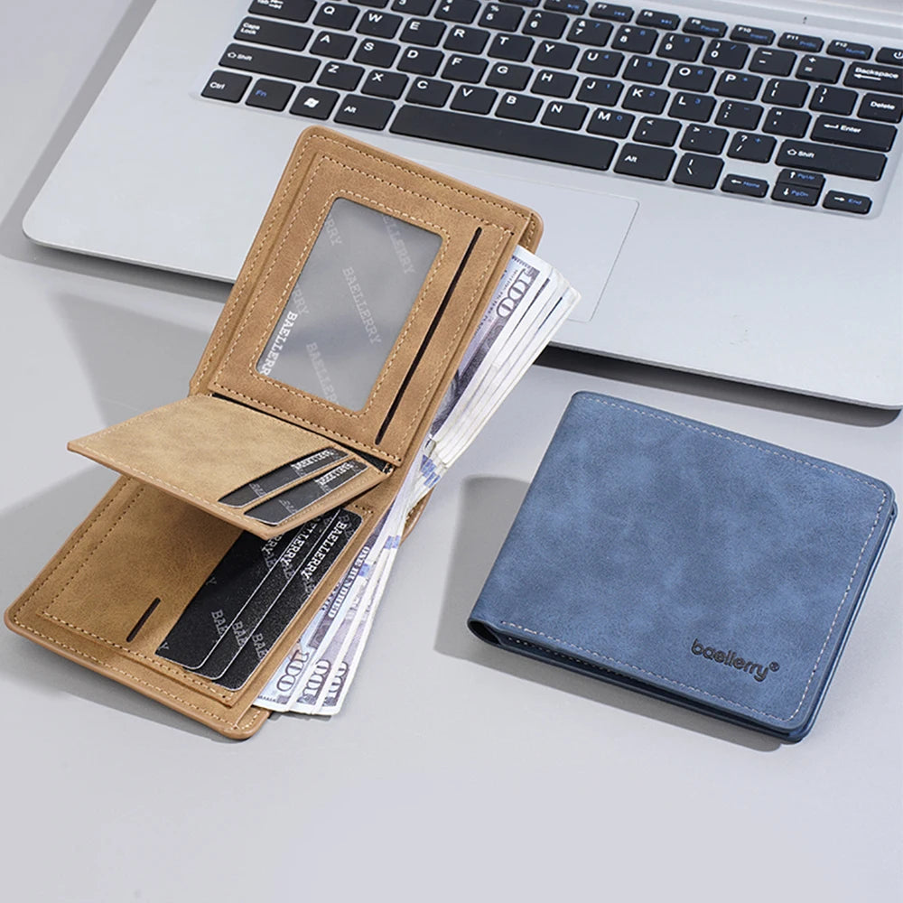Minimalist Card Holder Wallet for Men with Multiple Slots