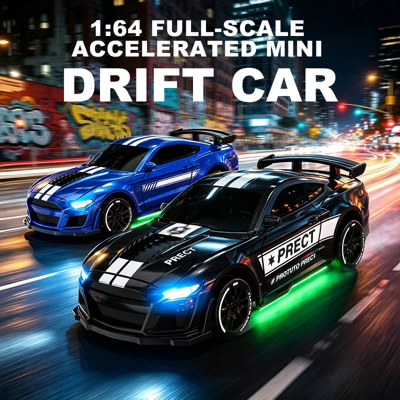 1:64 Scale 4WD Stunt RC Drift Car with Rechargeable Battery