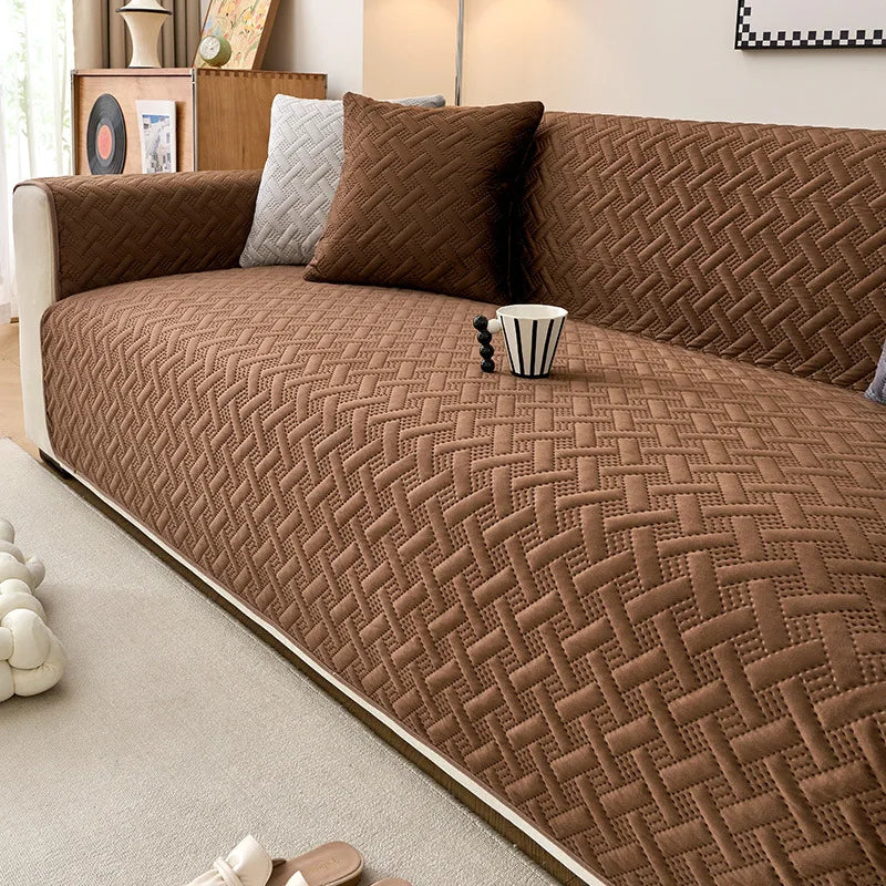 Geometric Pet-Friendly Sofa Cover