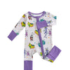 Eco-Friendly Bamboo Baby Romper with Zipper Closure